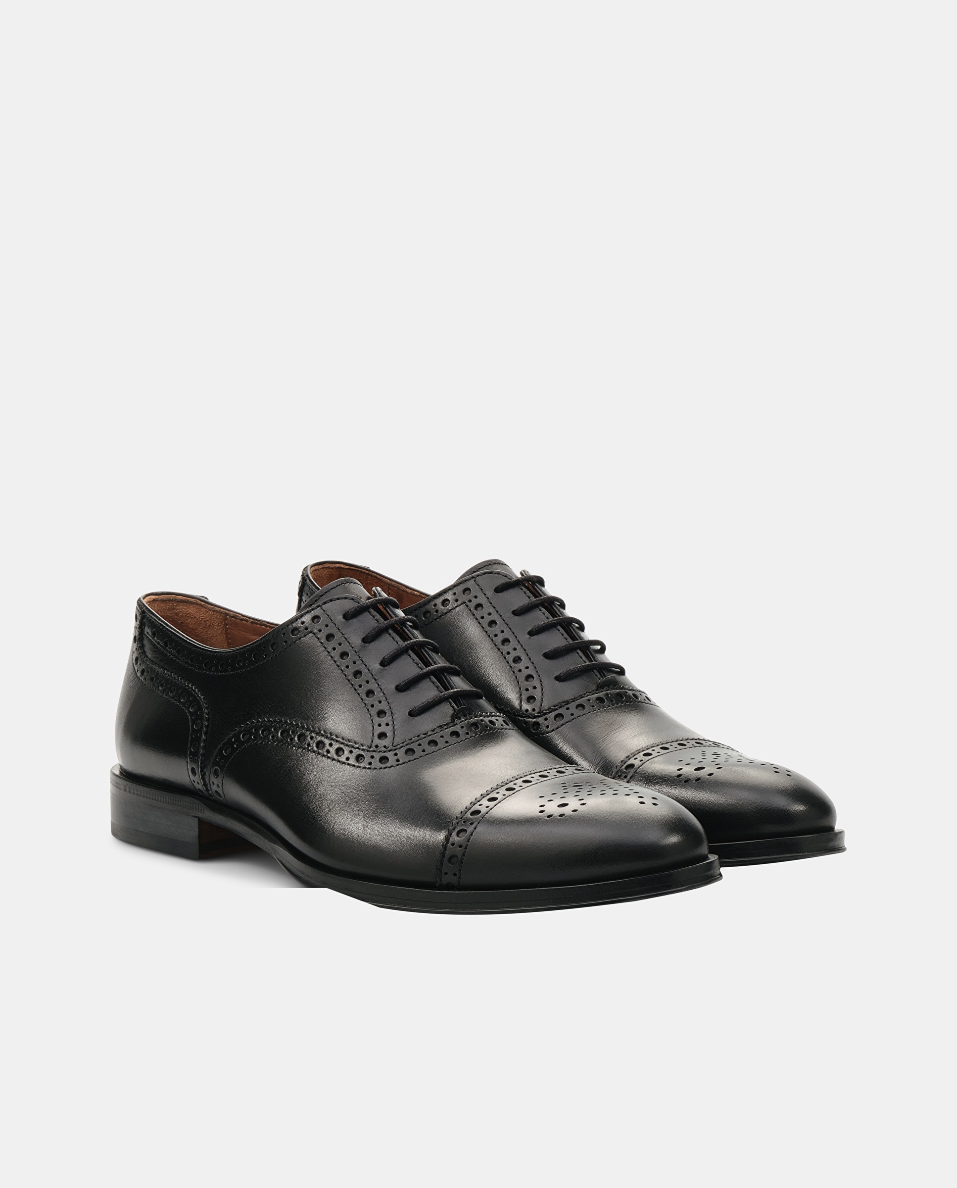 Zapato oxford lenox de hombre de piel de vacuno - Lottusse - Negro Negro-3