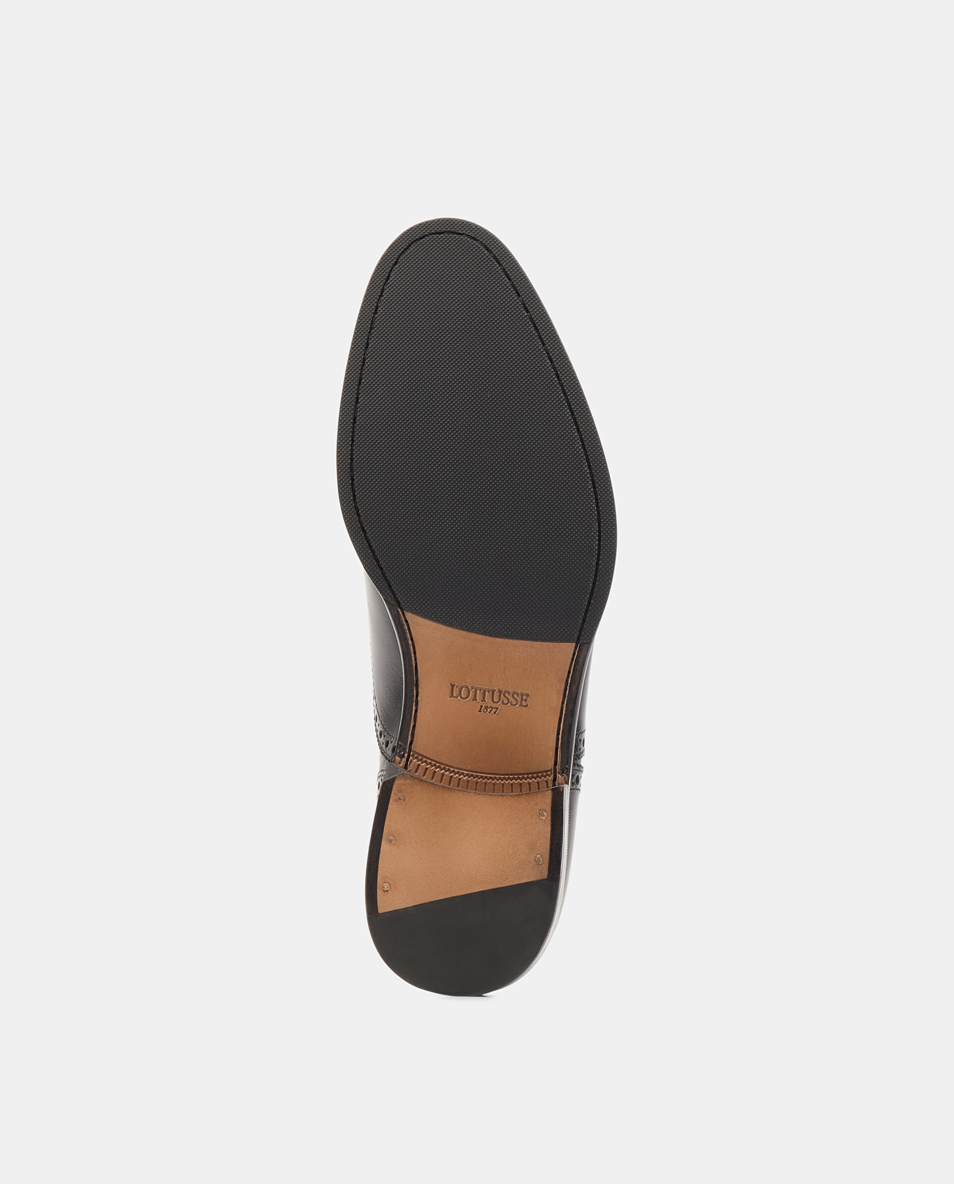 Zapato oxford lenox de hombre de piel de vacuno - Lottusse - Negro Negro-5