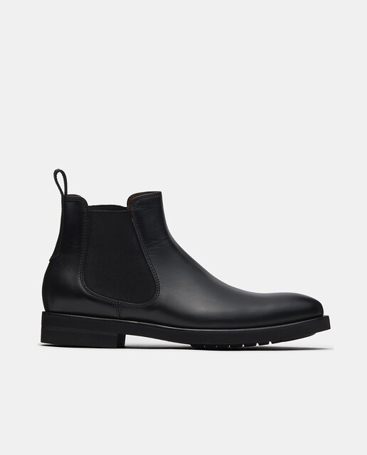 Imagen 0 de Botines de hombre Holborn de piel con elásticos