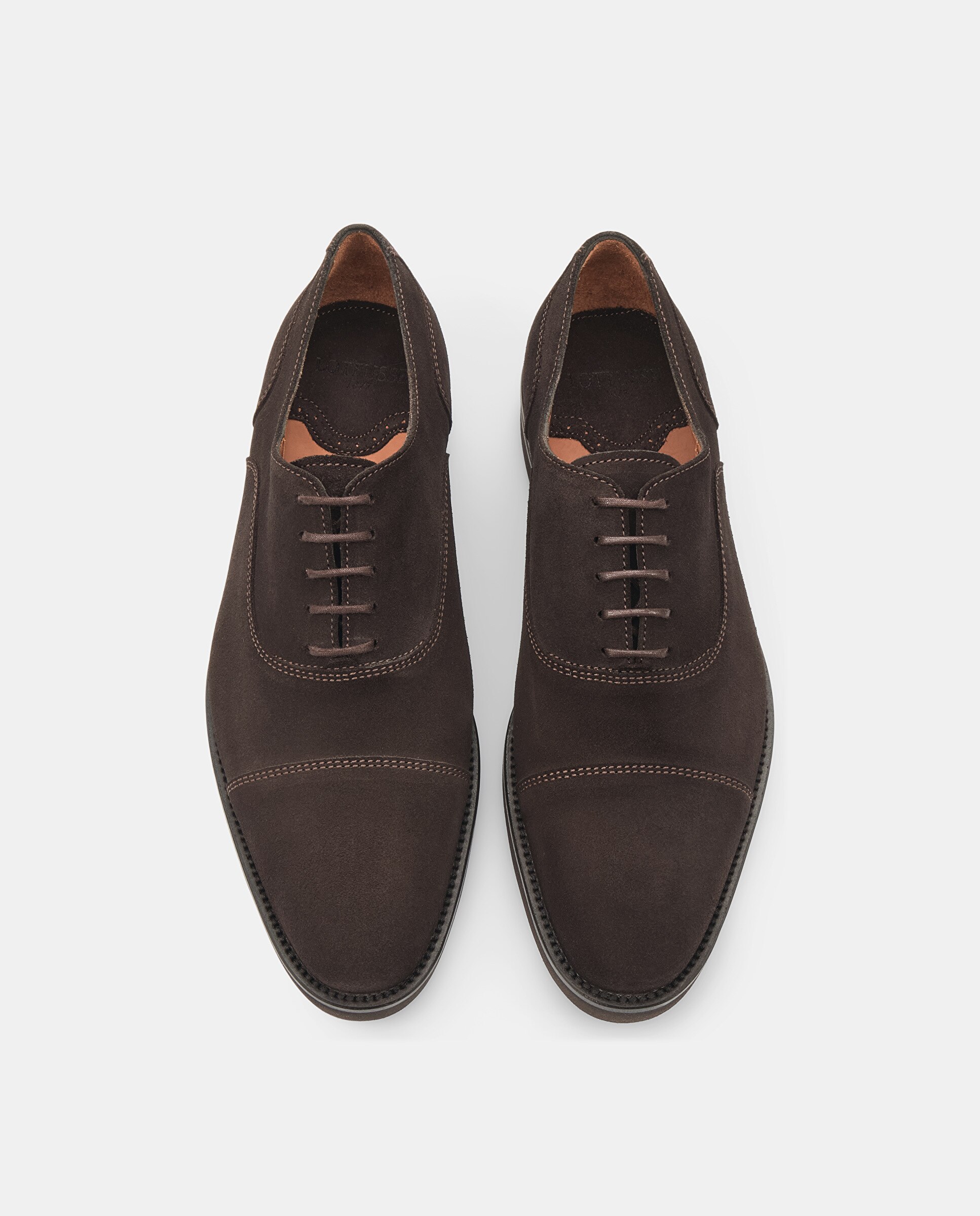 Zapatos oxford holborn de piel de vacuno de hombre - Lottusse - Moka Moka-6