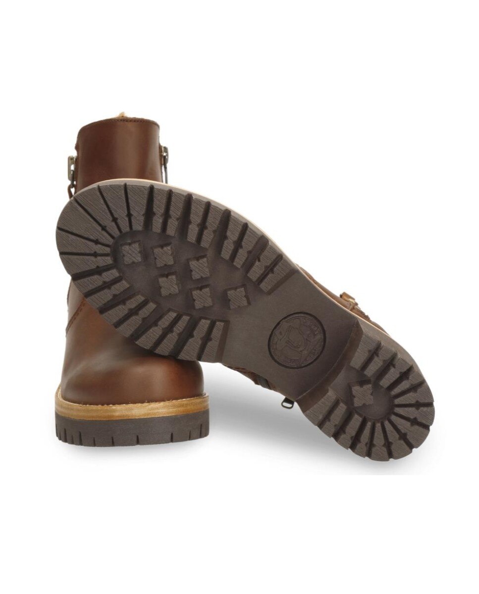 Imagen 4 de Botines en piel con forro de pelo natural - Panama Jack - Cuero Cuero