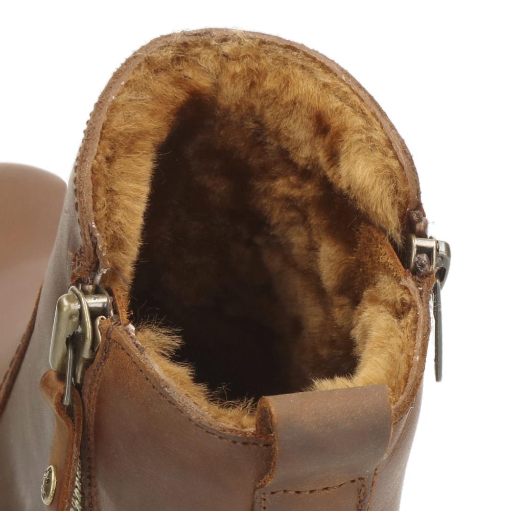 Imagen 5 de Botines en piel con forro de pelo natural - Panama Jack - Cuero Cuero