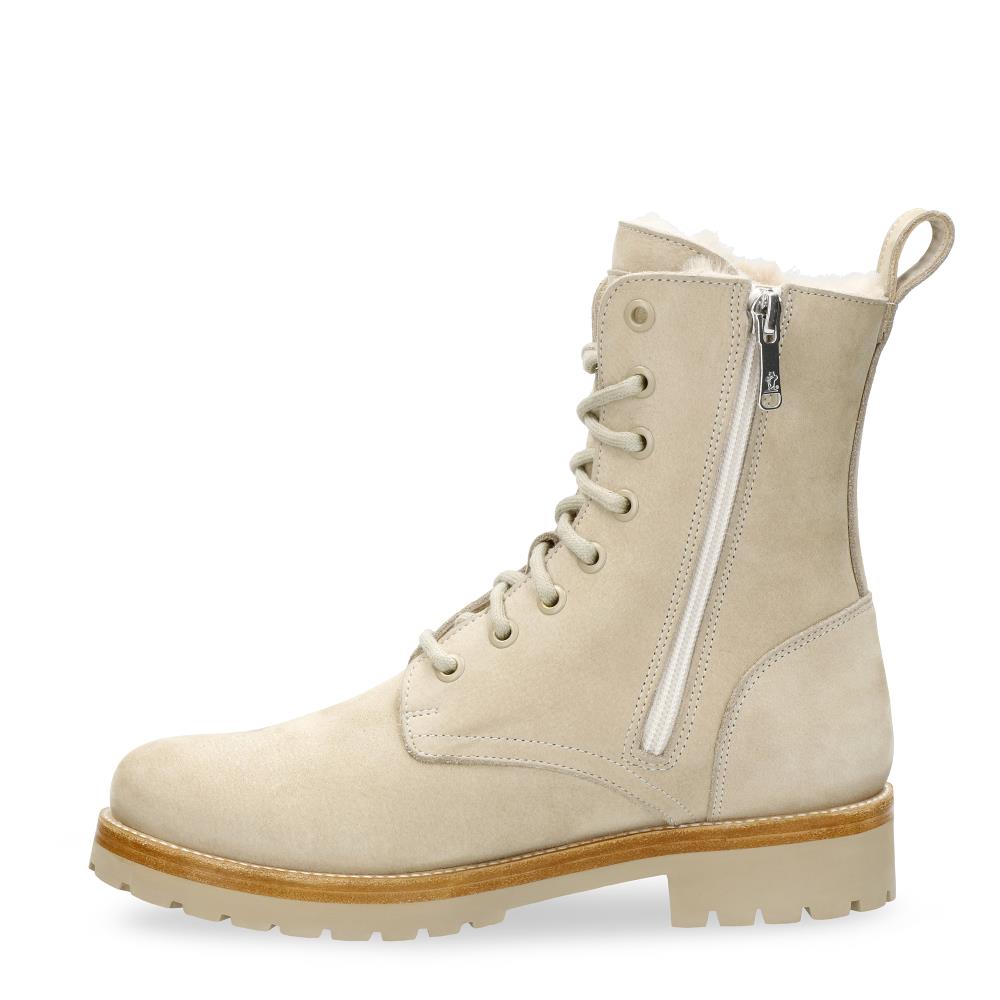 Imagen 8 de Botines Frisia de mujer en piel Waterproof con forro interior de pelo - Panama Jack - Crudo Crudo