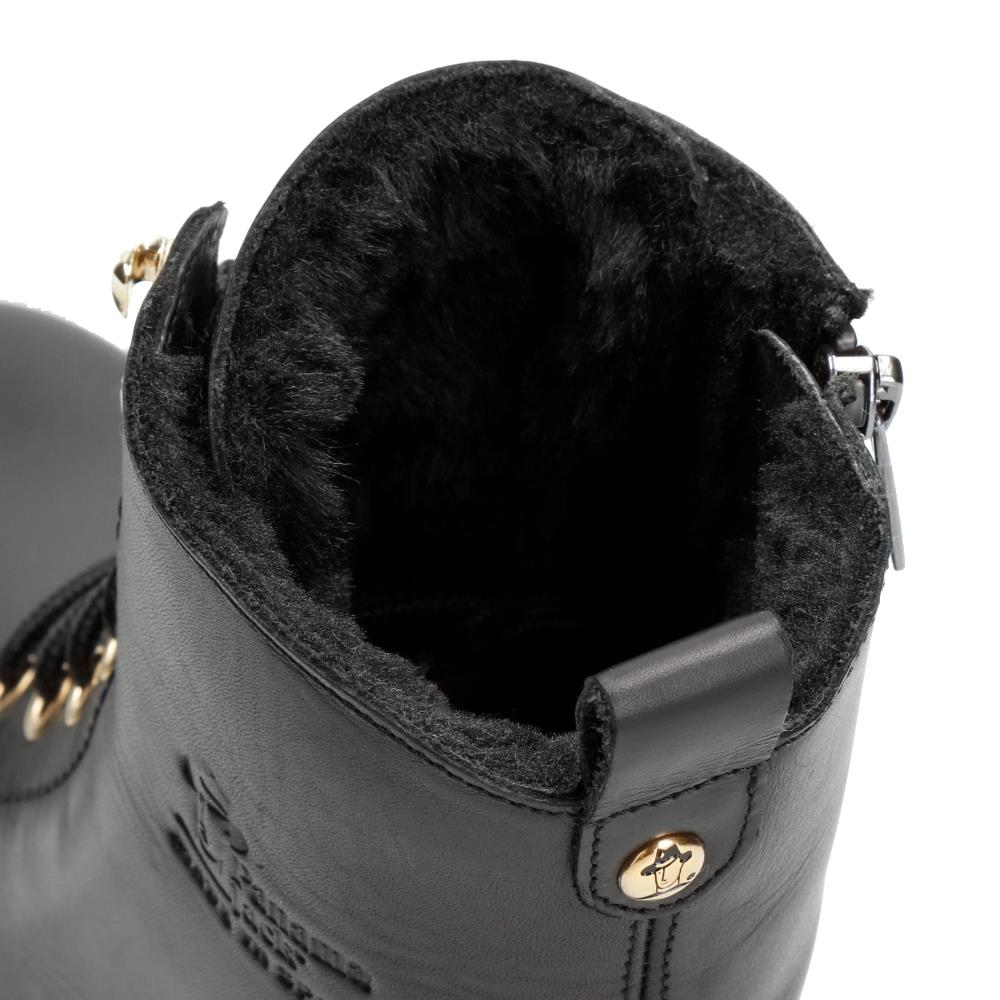 Botas militares en piel con forro de pelo sintético - Panama Jack - Negro Negro-6
