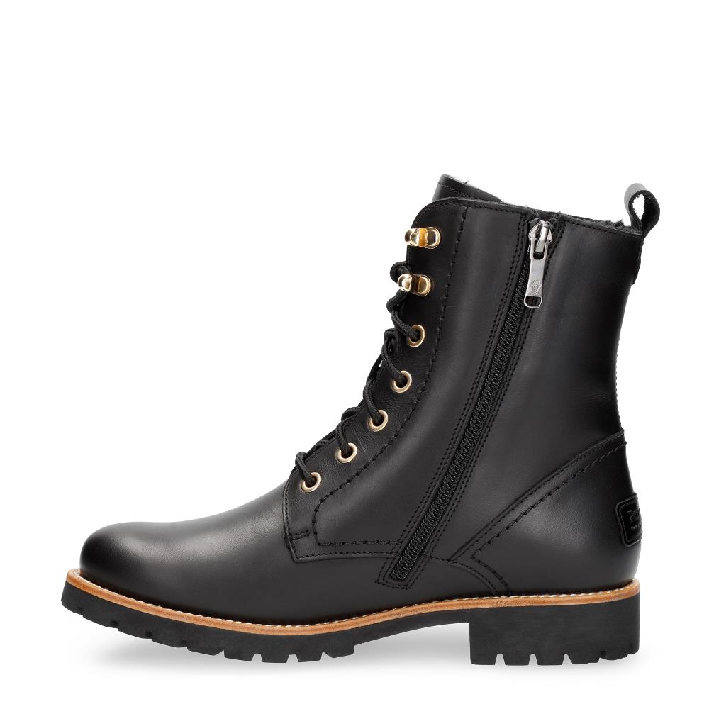 Botas militares en piel con forro de pelo sintético - Panama Jack - Negro Negro-8