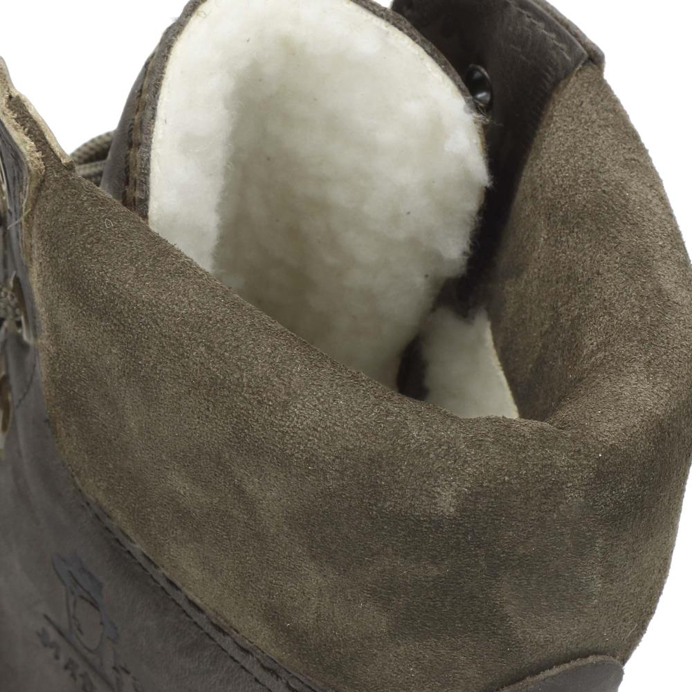 Bota de cordones en piel con forro de goretex - Panama Jack - Kaki Kaki-5