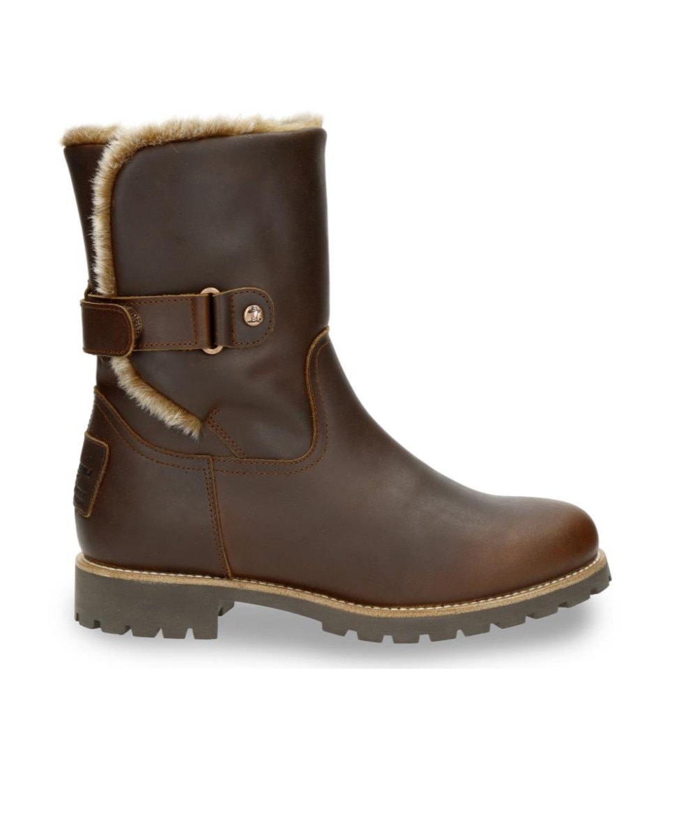 Imagen 1 de Botas de mujer en piel con forro de pelo sintético - Panama Jack - Cuero Cuero