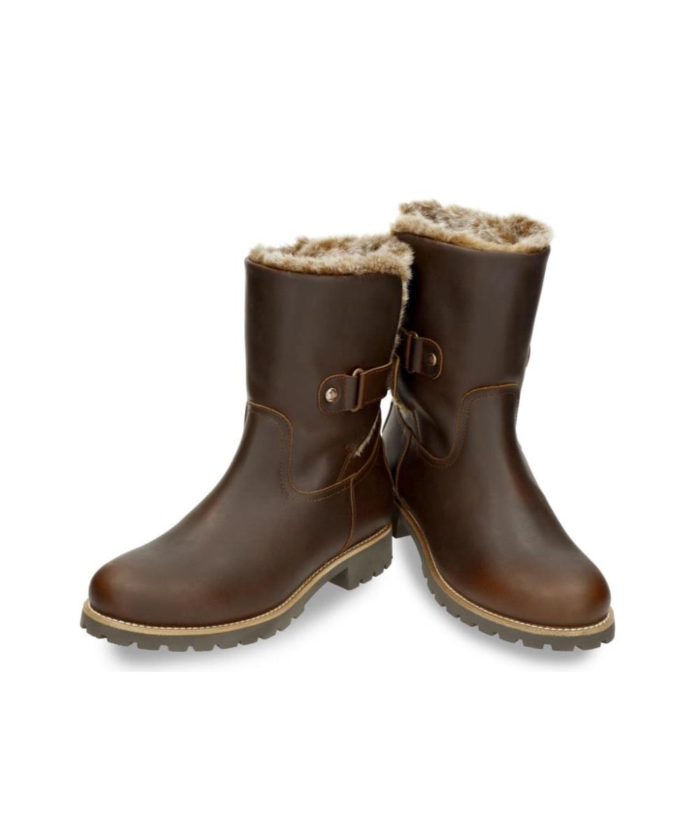 Imagen 2 de Botas de mujer en piel con forro de pelo sintético - Panama Jack - Cuero Cuero