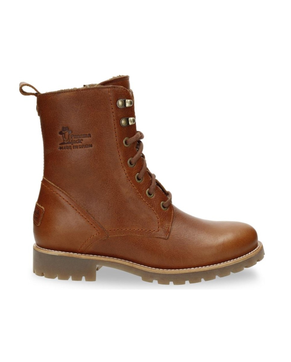 Imagen 0 de Botas militares en piel con forro de pelo natural Cuero