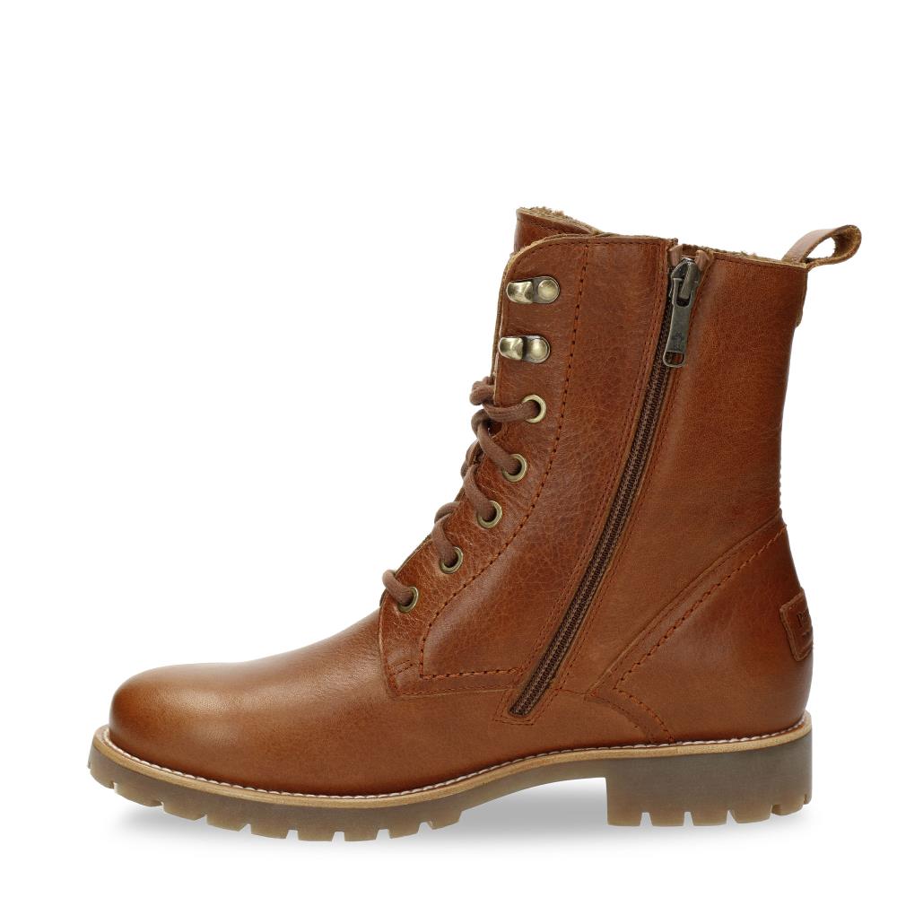 Imagen 7 de Botas militares en piel con forro de pelo natural - Cuero Cuero