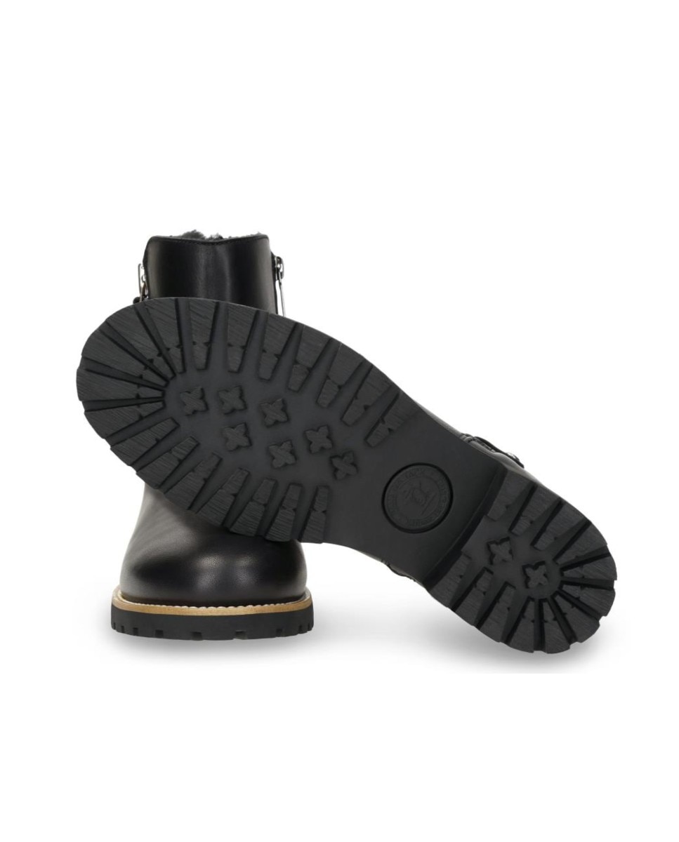 Botas de mujer en piel con forro de pelo sintético - Panama Jack - Negro Negro-5