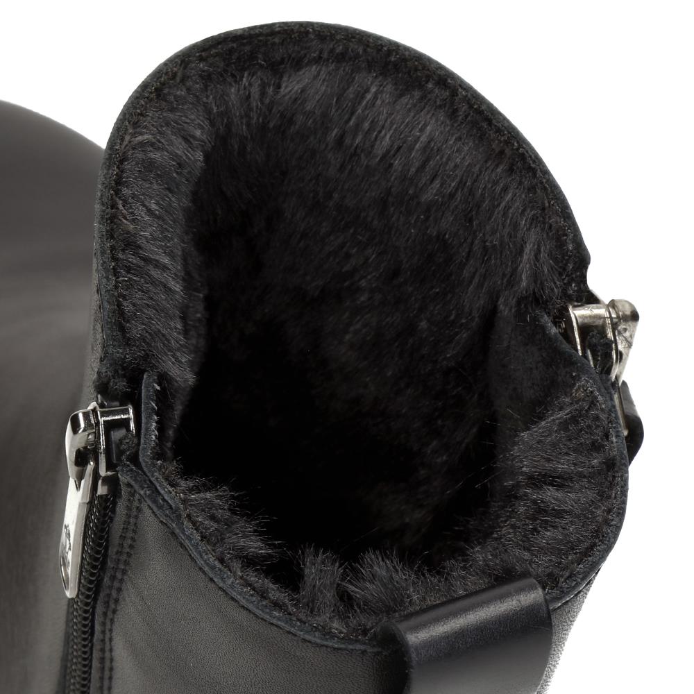 Botas de mujer en piel con forro de pelo sintético - Panama Jack - Negro Negro-6