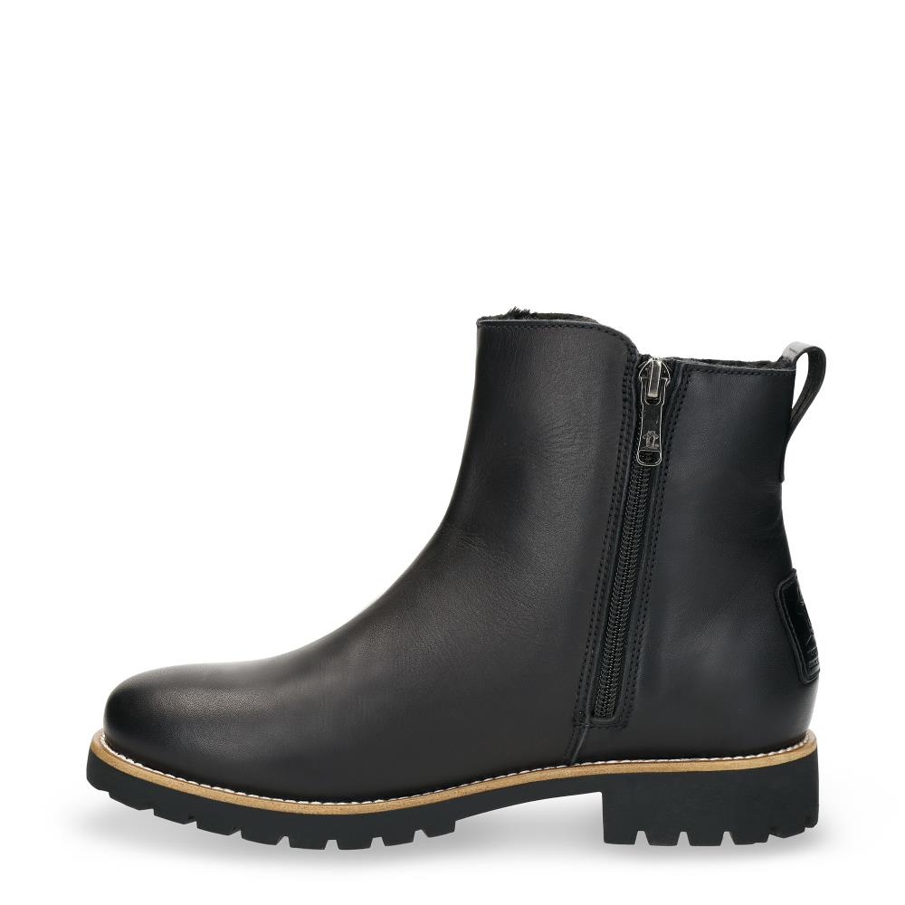 Botas de mujer en piel con forro de pelo sintético - Panama Jack - Negro Negro-8