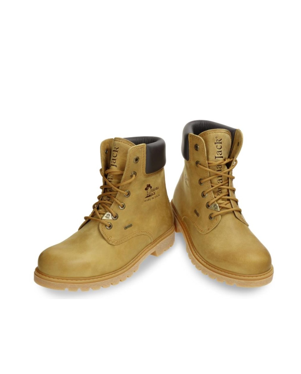 Imagen 3 de Bota de cordones en piel con forro de goretex - Panama Jack - Camel Camel
