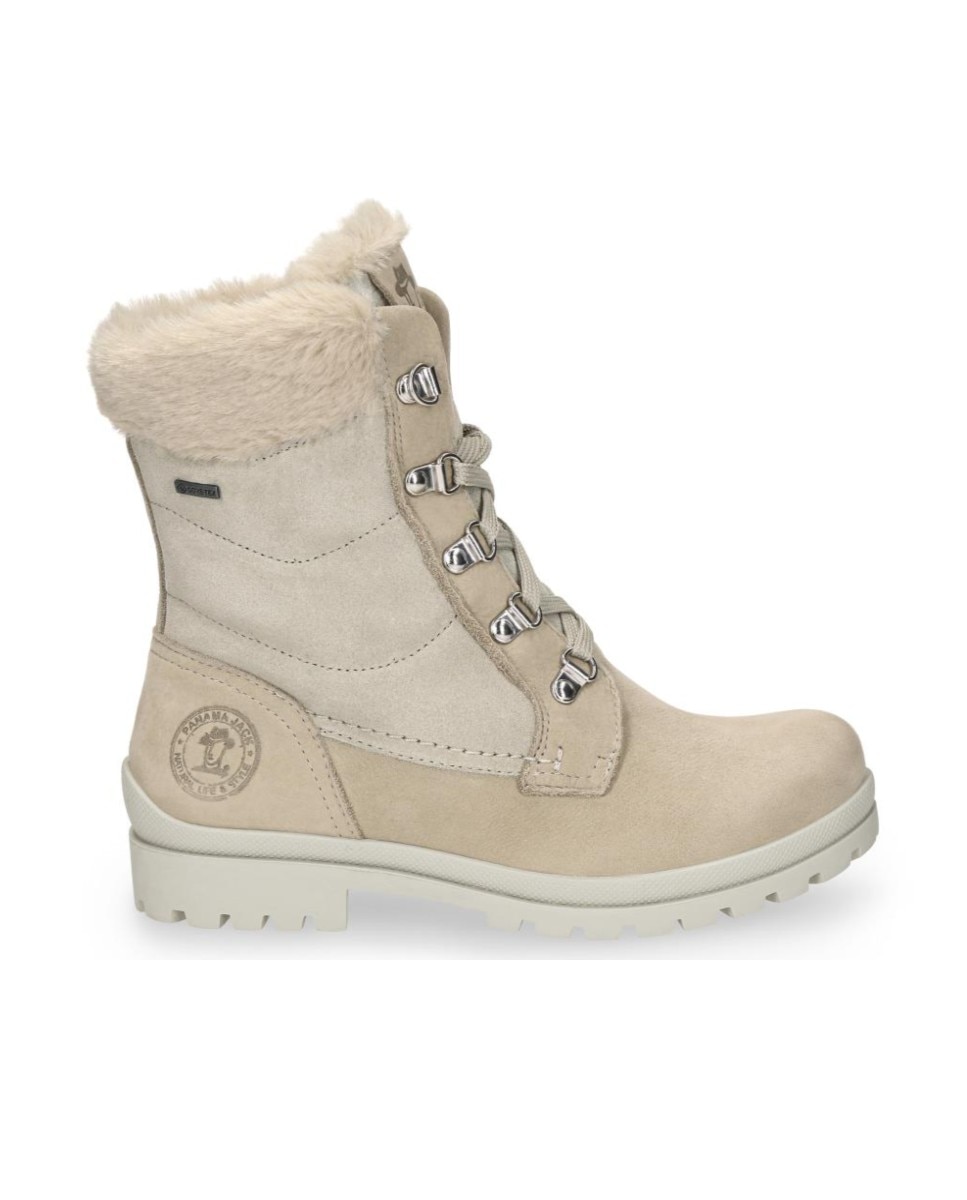 Botas militares en piel con forro de goretex - Panama Jack - Crudo Crudo-1