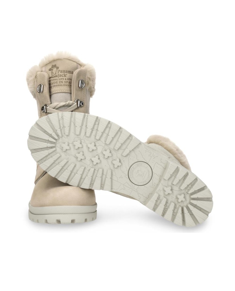 Botas militares en piel con forro de goretex - Panama Jack - Crudo Crudo-5