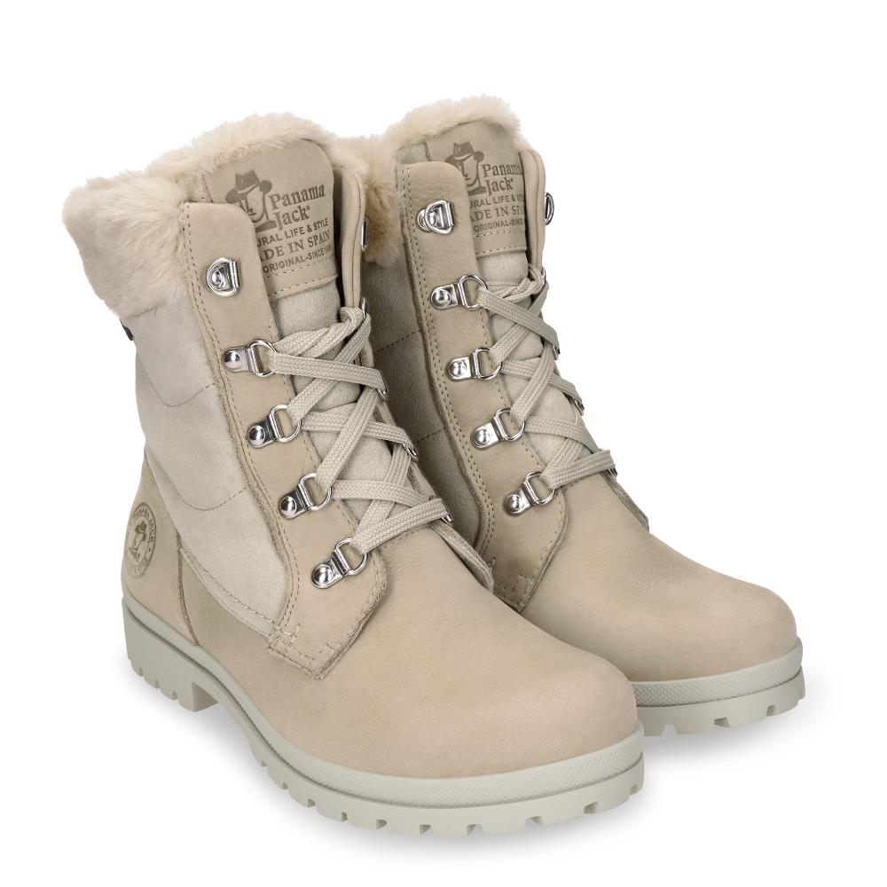 Botas militares en piel con forro de goretex - Panama Jack - Crudo Crudo-7