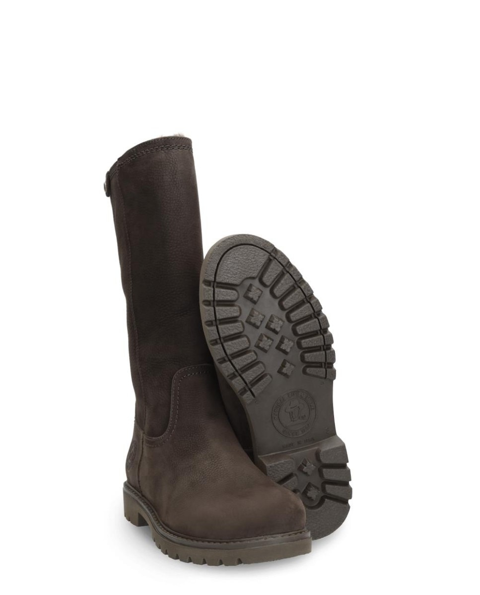 Imagen 4 de Botas en piel con forro de pelo sintético - Panama Jack - Marrón oscuro Marrón oscuro