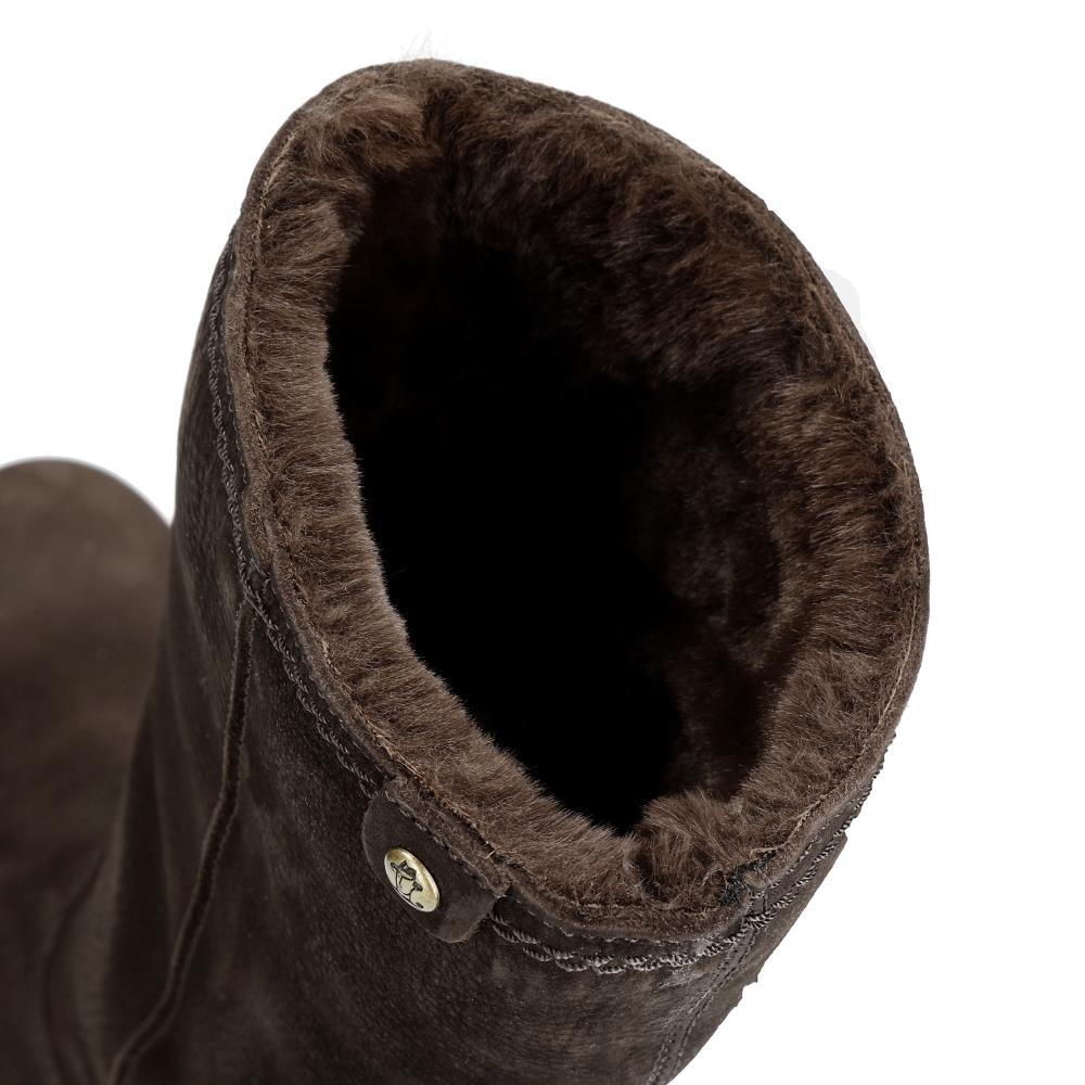 Imagen 5 de Botas en piel con forro de pelo sintético - Panama Jack - Marrón oscuro Marrón oscuro