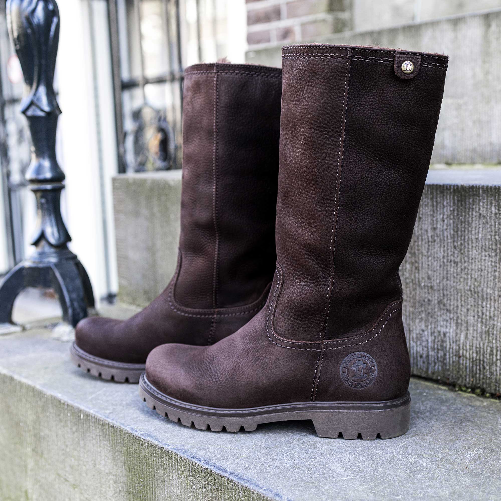 Imagen 6 de Botas en piel con forro de pelo sintético - Panama Jack - Marrón oscuro Marrón oscuro