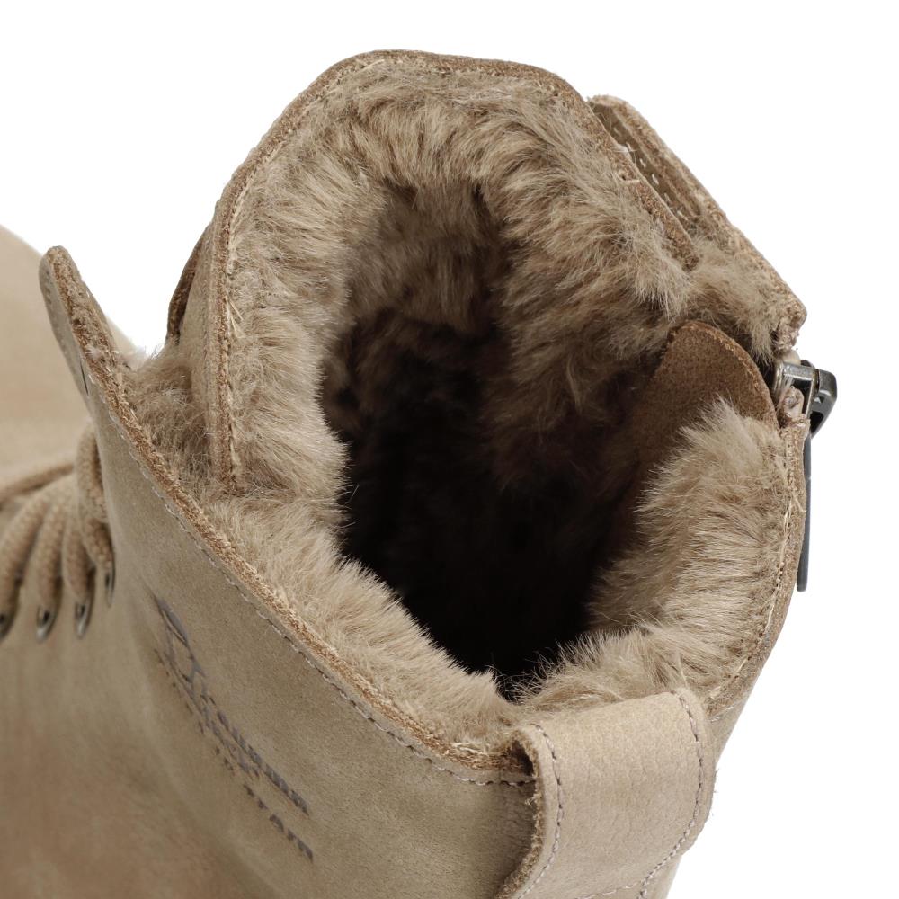 Botas militares en piel con forro de pelo sintético - Panama Jack - Beige Beige-5