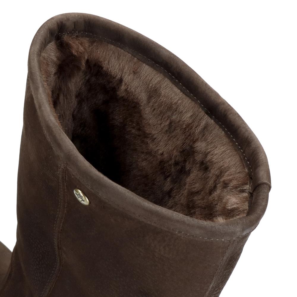 Botas en piel con forro de pelo sintético - Panama Jack - Marrón oscuro Marrón oscuro-5