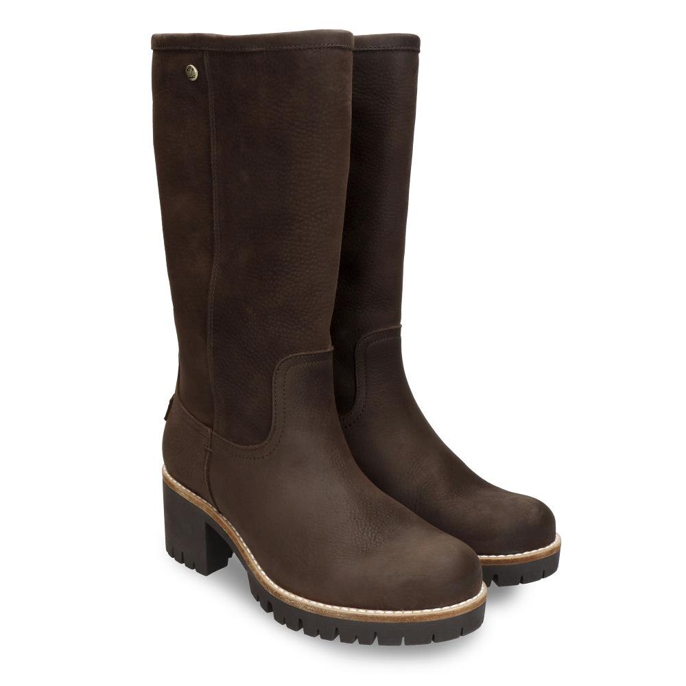 Botas en piel con forro de pelo sintético - Panama Jack - Marrón oscuro Marrón oscuro-6