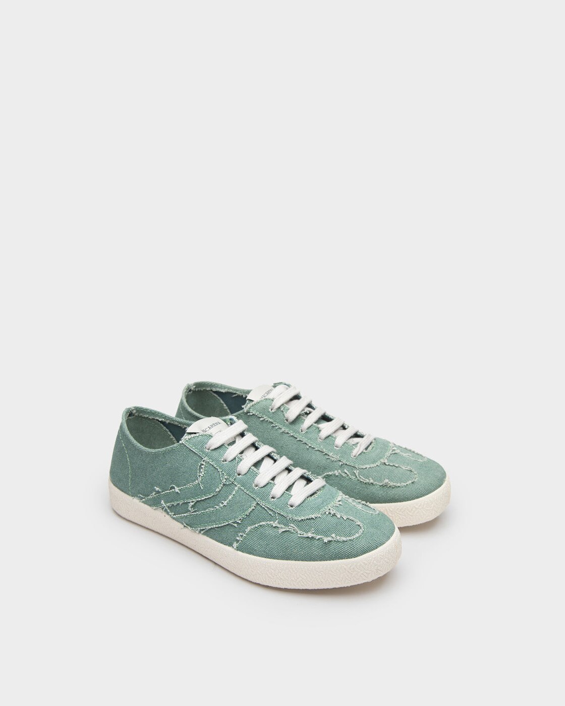 Zapatillas deportiva de algodón reciclado con suela de goma - Macarena - Verde menta Verde menta-2