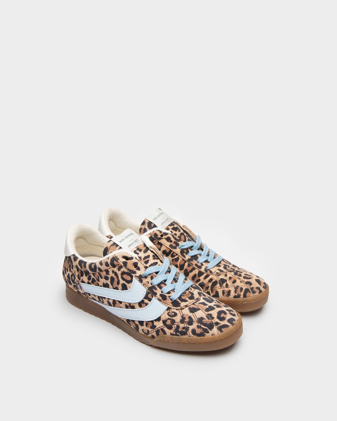 Zapatillas deportiva en piel de mujer - Macarena - Estampado Estampado-2