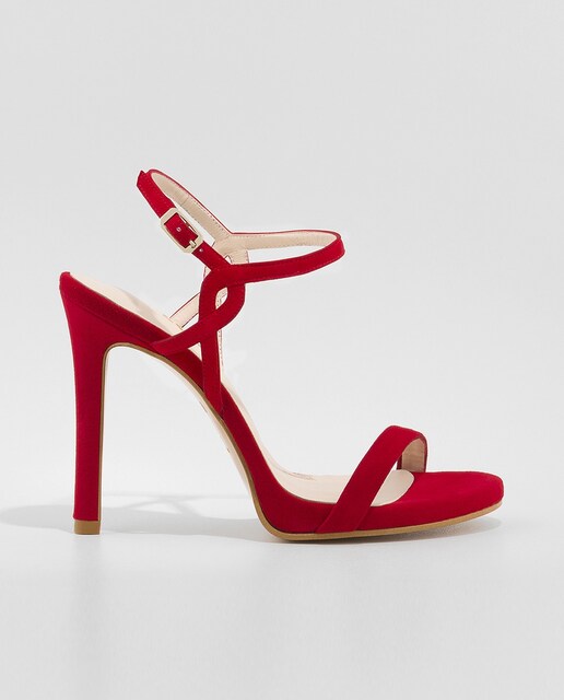 Imagen 0 de Sandalias de tacón de mujer en ante