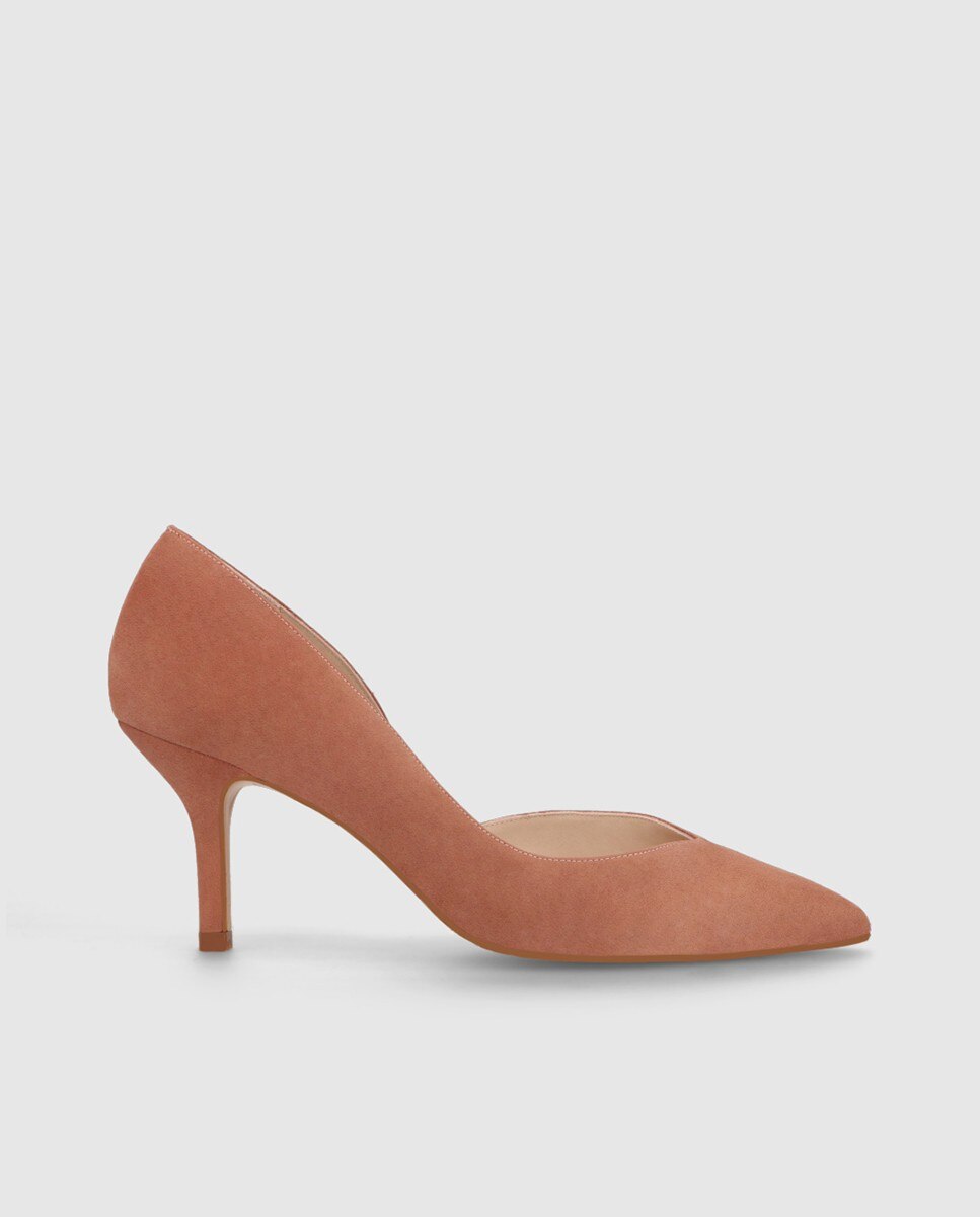 Zapatos de salón de mujer en ante - Lodi - Marrón Marrón-1