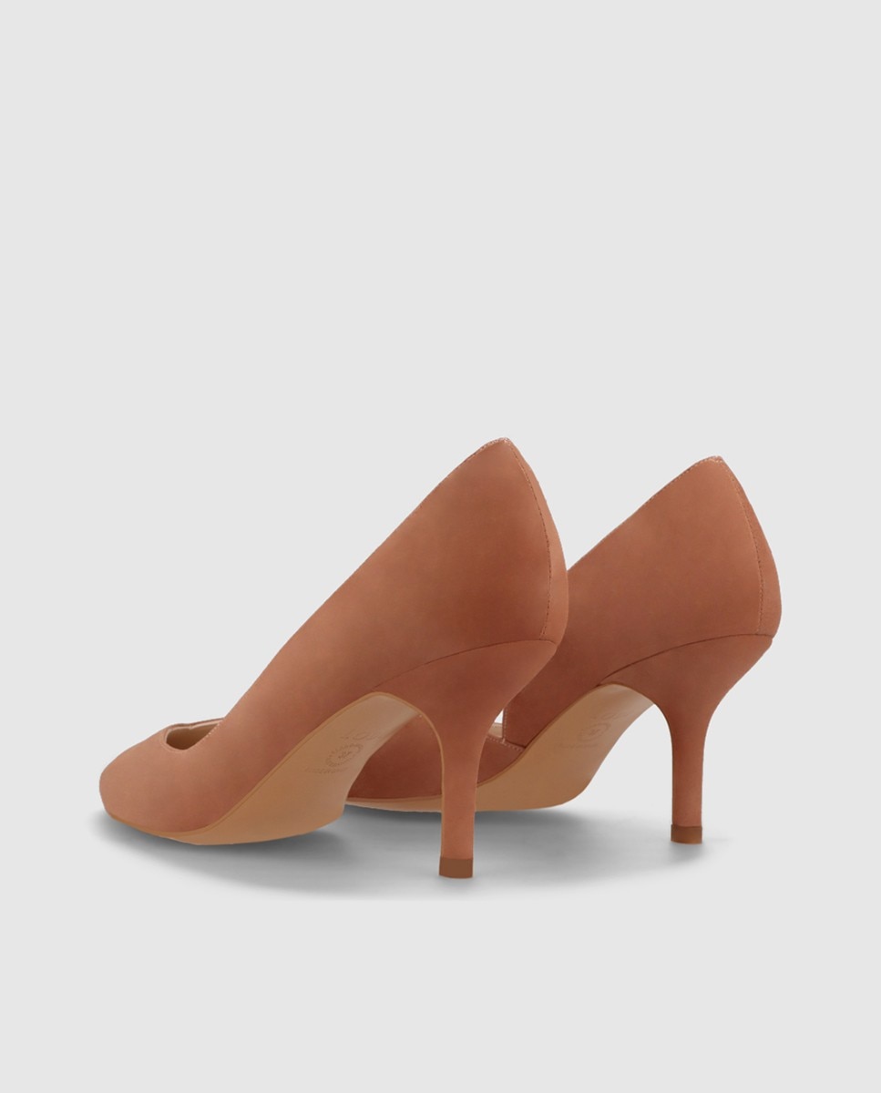 Zapatos de salón de mujer en ante - Lodi - Marrón Marrón-3