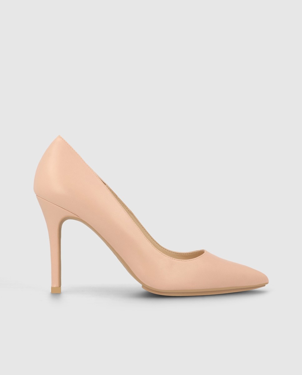 Zapatos de salón de mujer lisos en piel - Lodi - Nude Nude-1