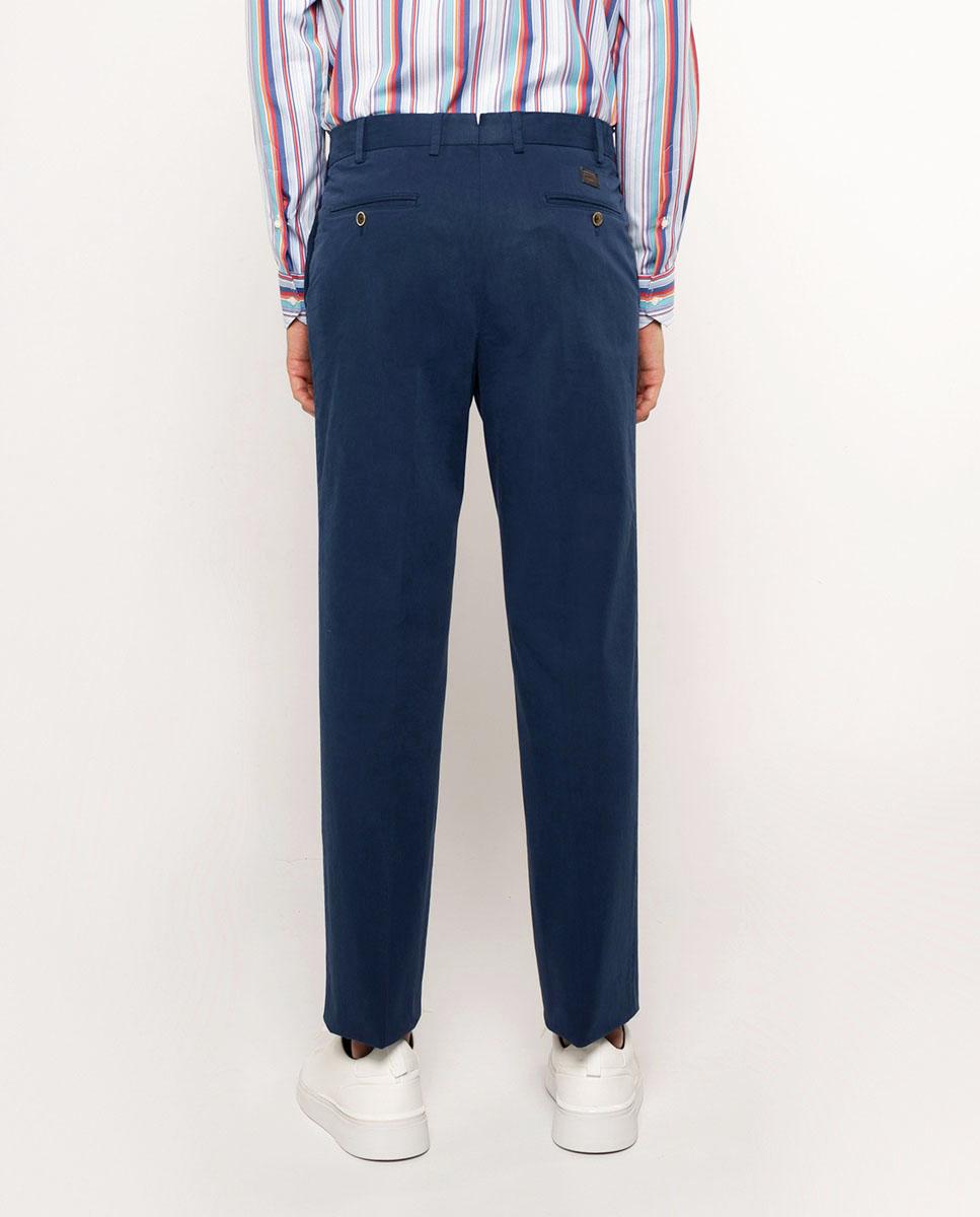 Pantalón de hombre casual y regular fit de algodón - Mirto - Azul marino Azul marino-3