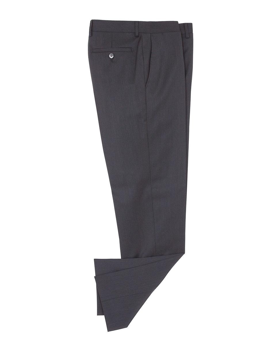 Pantalón recto de hombre de vestir de 100% lana - Mirto - Gris oscuro Gris oscuro-4