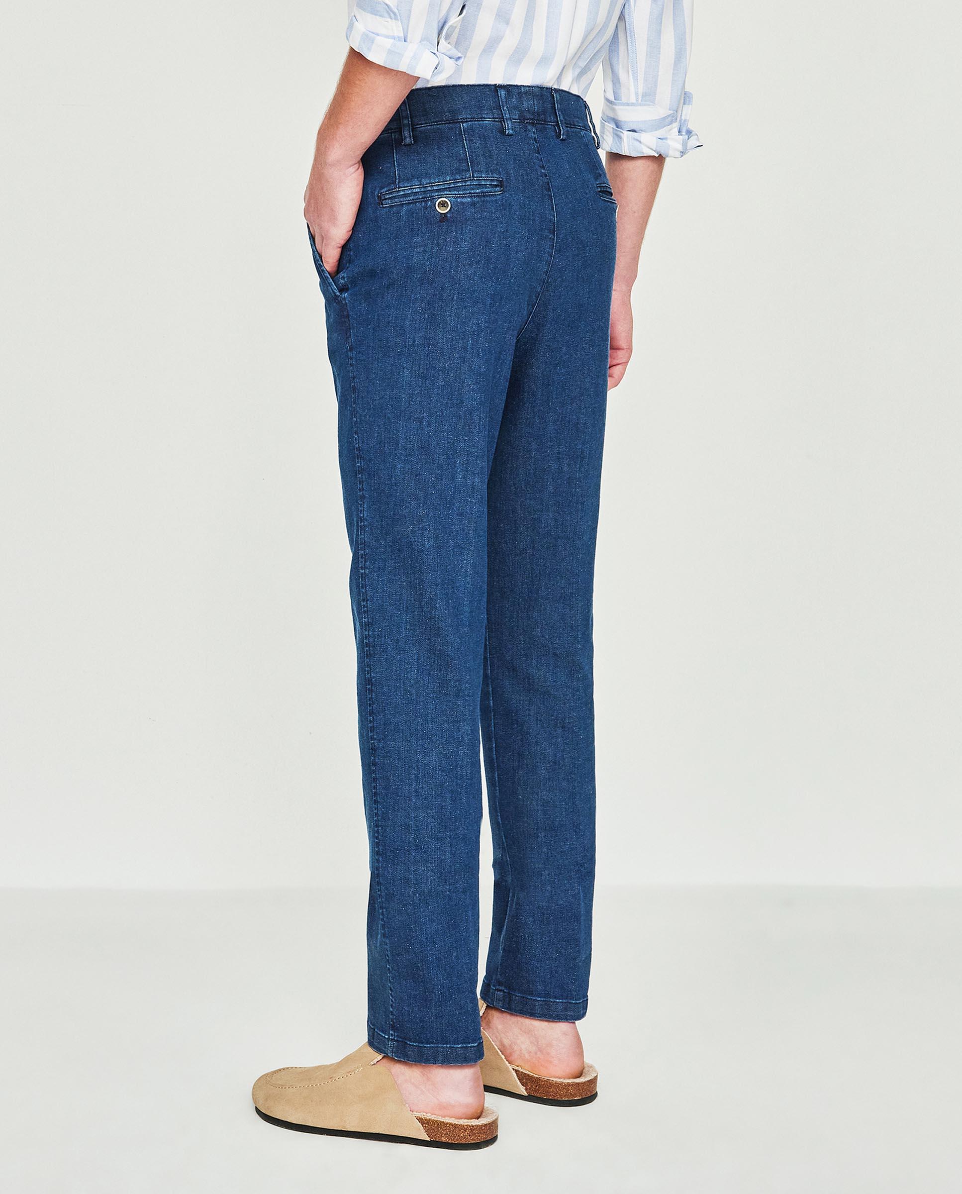 Vaquero de hombre tipo chino regular - Mirto - Azul marino Azul marino-2