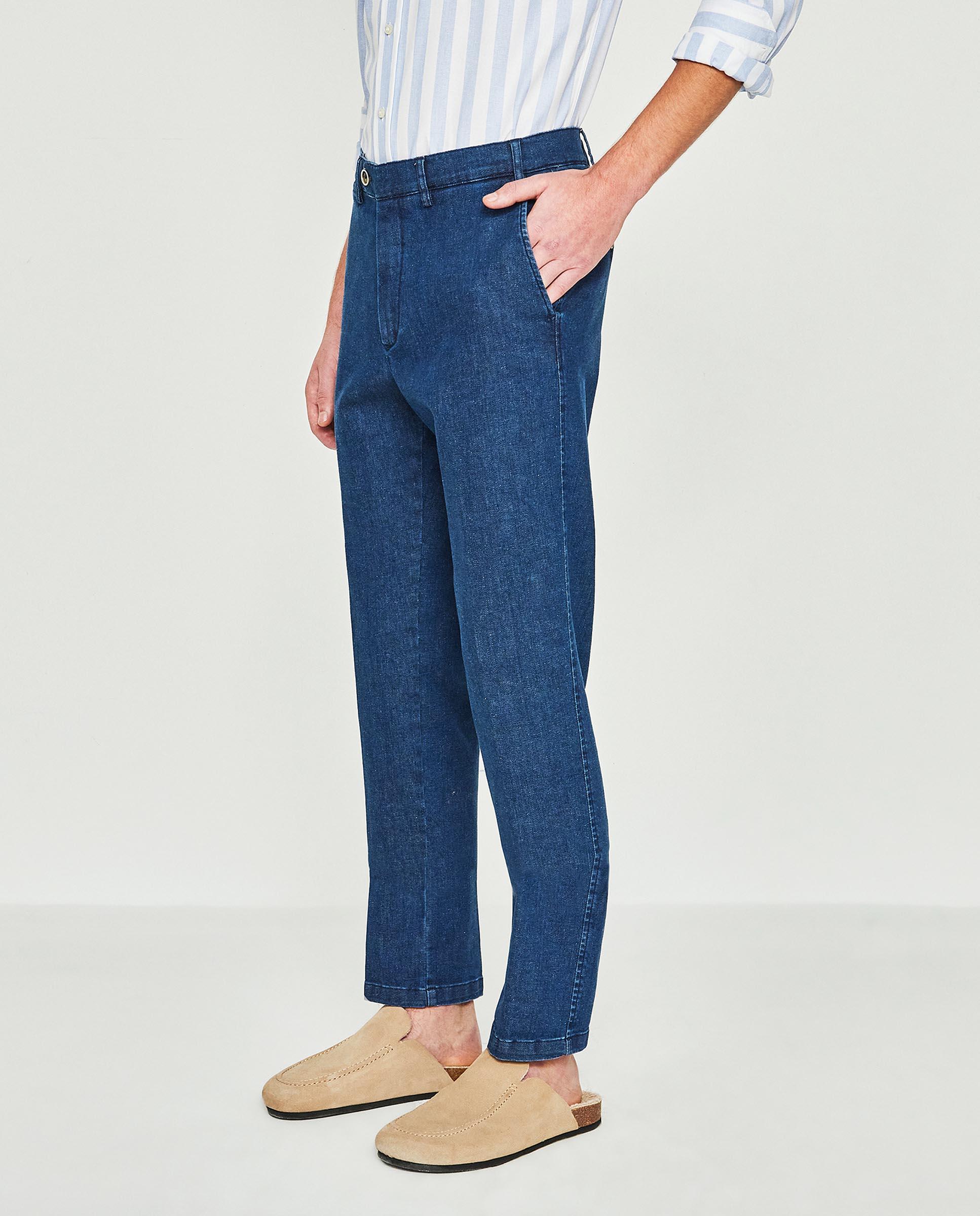Vaquero de hombre tipo chino regular - Mirto - Azul marino Azul marino-3