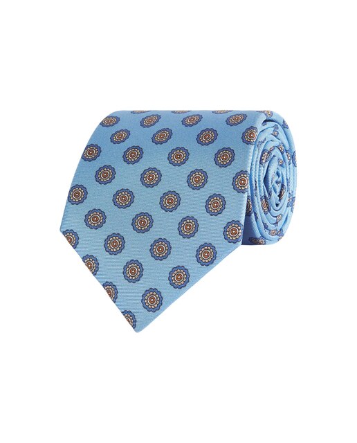 Corbata de hombre de seda con estampado