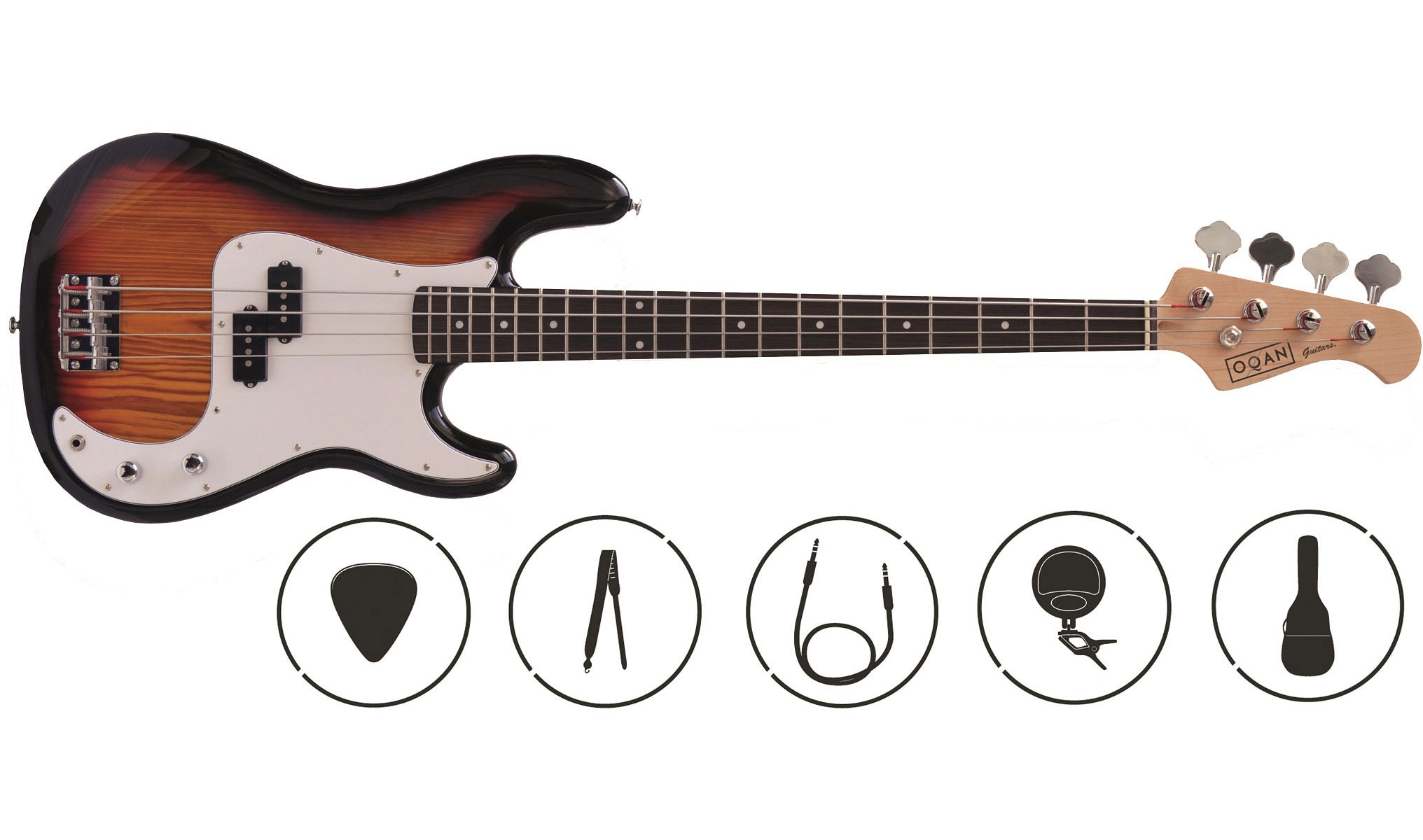 Imagen 0 de Pack de Bajo Oqan Qbe-Pb35 Sb Bass Pack Marrón