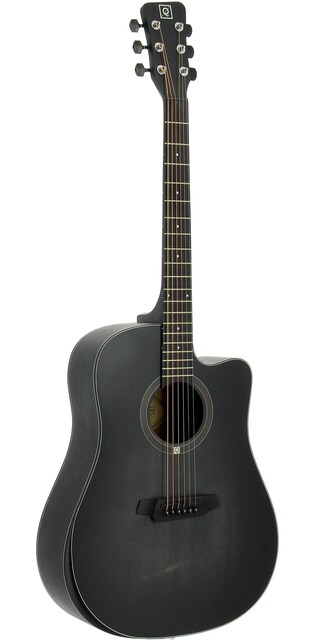 Imagen 0 de Guitarra acústica de 6 cuerdas con Cutaway Oqan Qga-101 Bkc (No Preamp)