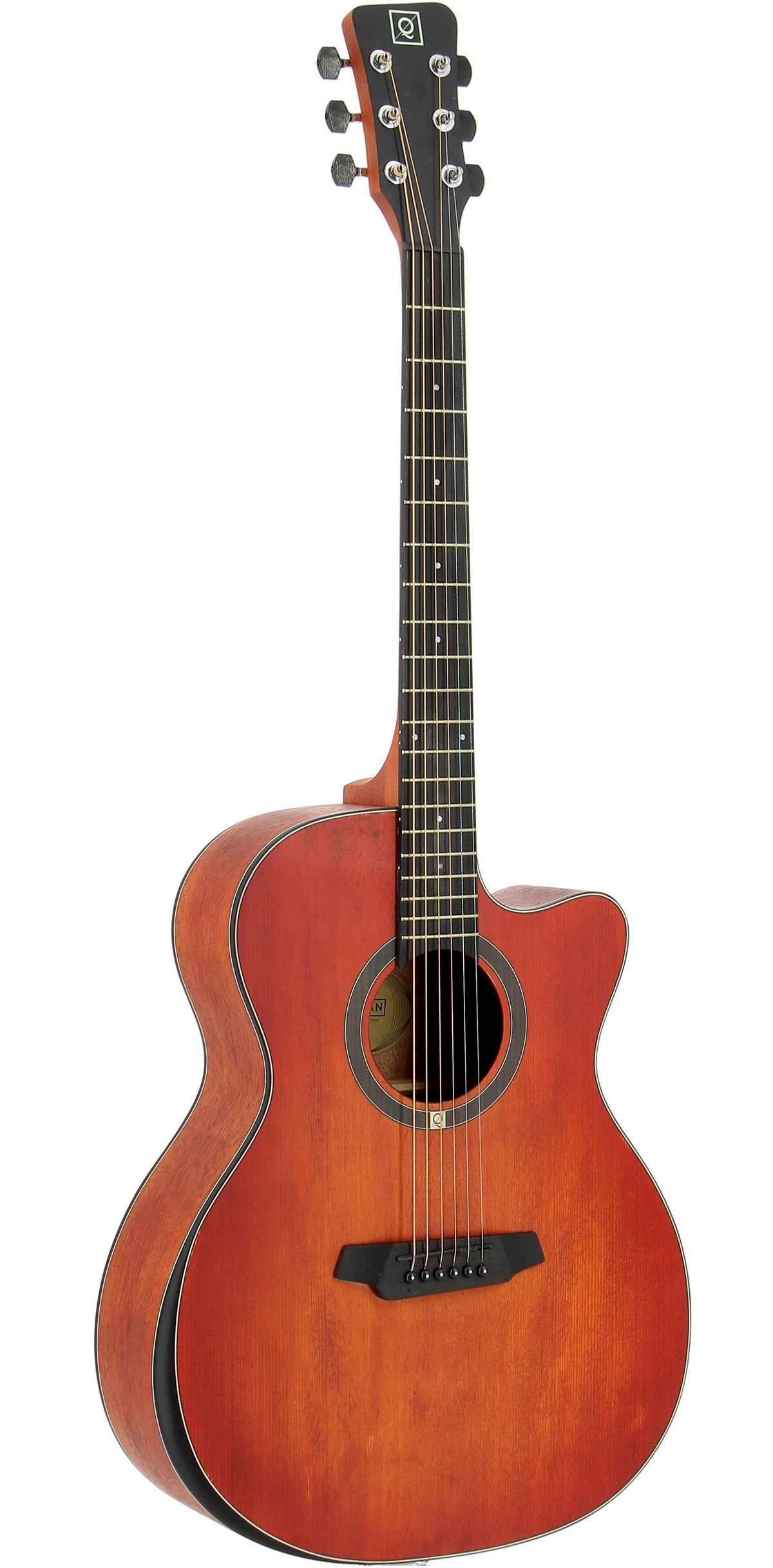 Imagen 0 de Guitarra electroacústica de 6 cuerdas con Cutaway Oqan Qga-102 Rdce (Preamp) Rojo