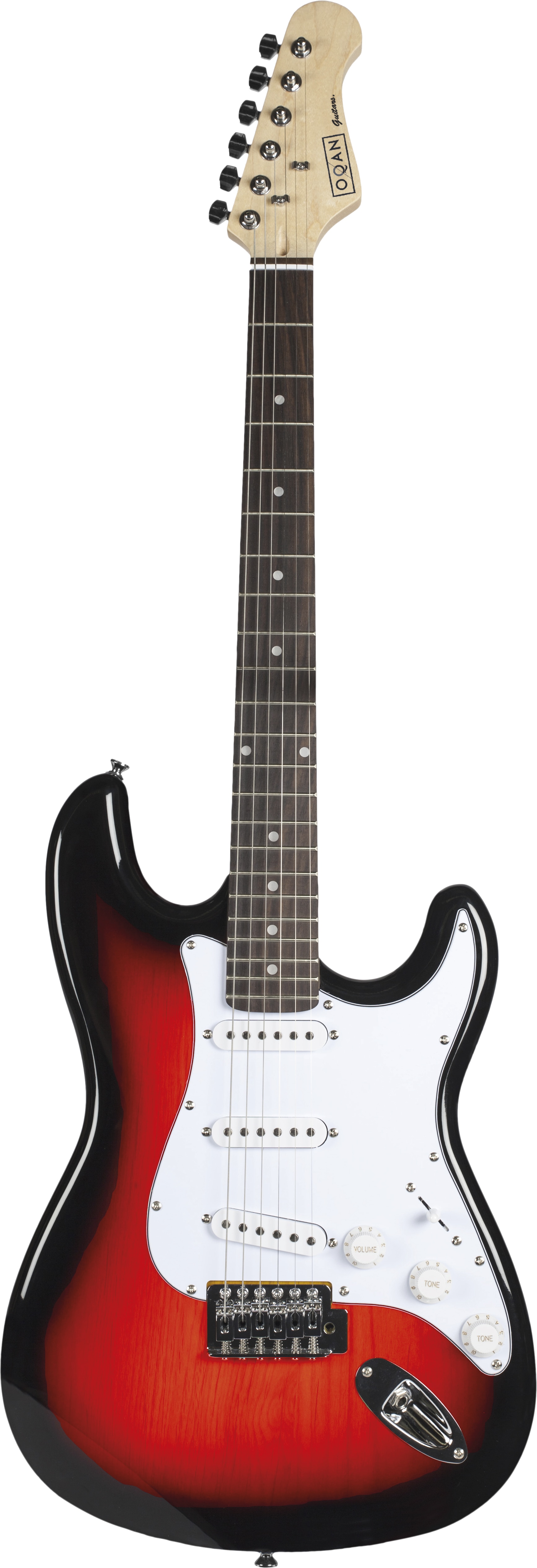 Kit de guitarra Oqan QGE Starter Electric Red Sunburst - Rojo Rojo-1