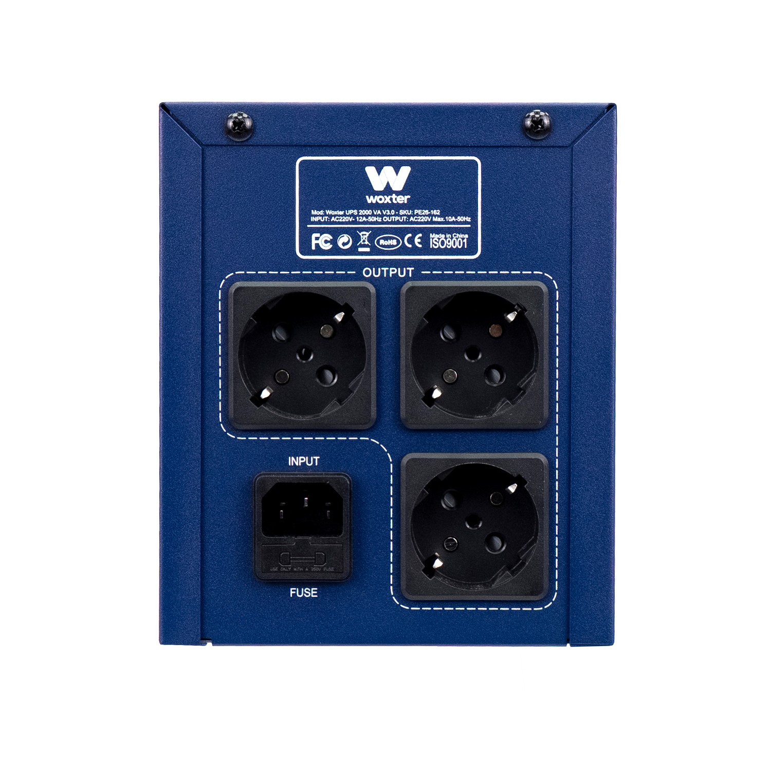 Sistema SAI Woxter UPS 2000 VA Autonomía 20-30 minutosos - Azul Azul-2