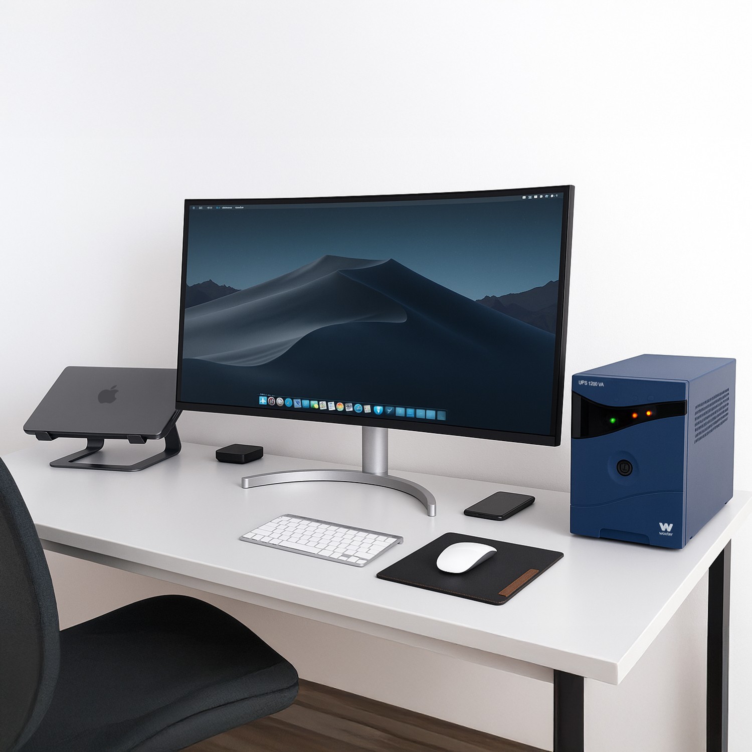 Sistema SAI Woxter UPS 2000 VA Autonomía 20-30 minutosos - Azul Azul-4