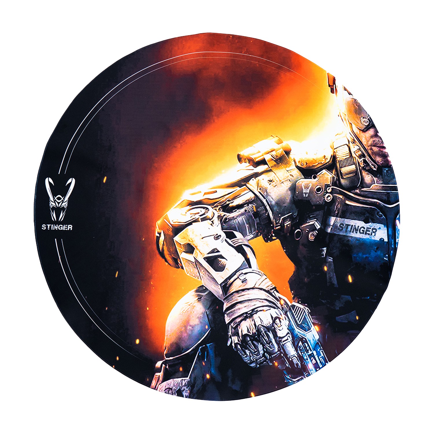 Alfombra Gaming de Suelo Woxter Stinger Floorpad Soldier 120 cm.