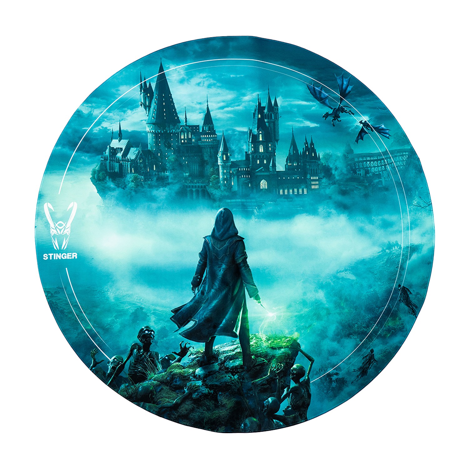 Alfombra Gaming de Suelo Woxter Stinger Floorpad Magic 120 cm.