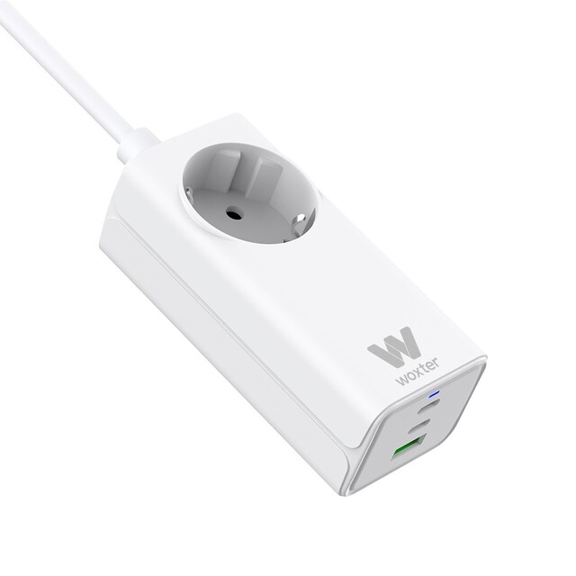 Imagen 0 de Alargador Schuko Woxter 3PORT 1 USBA + 3C Blanco