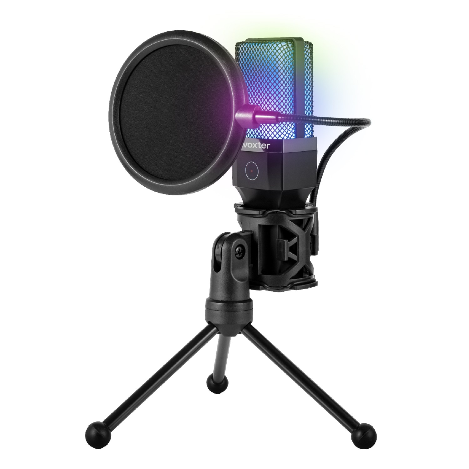 Imagen 2 de Micrófono de condensador Woxter Mic Studio 65 RGB - Negro Negro