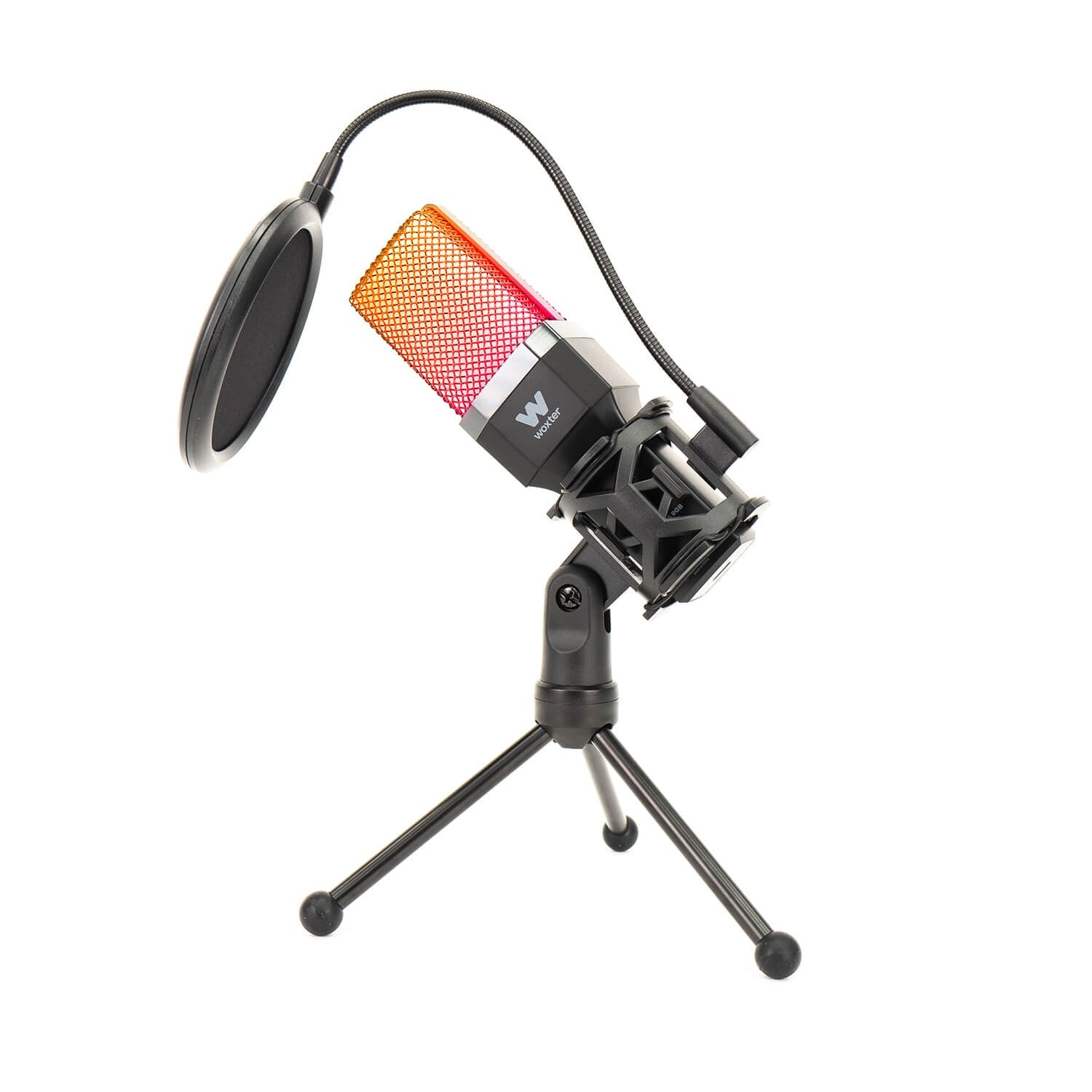 Imagen 3 de Micrófono de condensador Woxter Mic Studio 65 RGB - Negro Negro