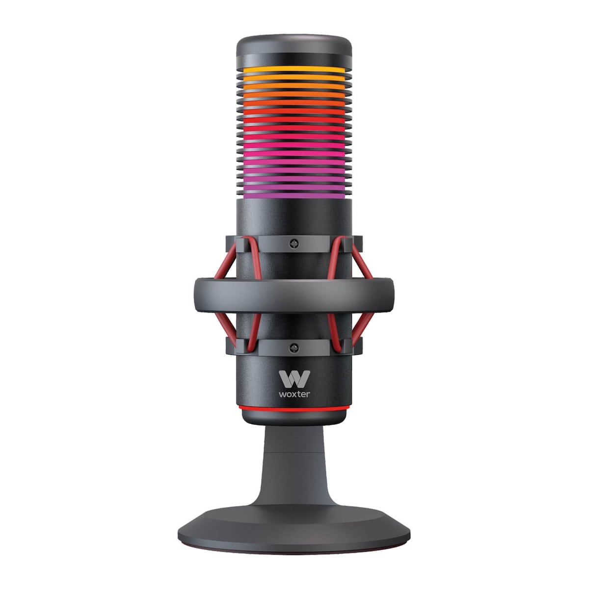 Micrófono de condensador Woxter Mic Studio 70 RGB Negro-1